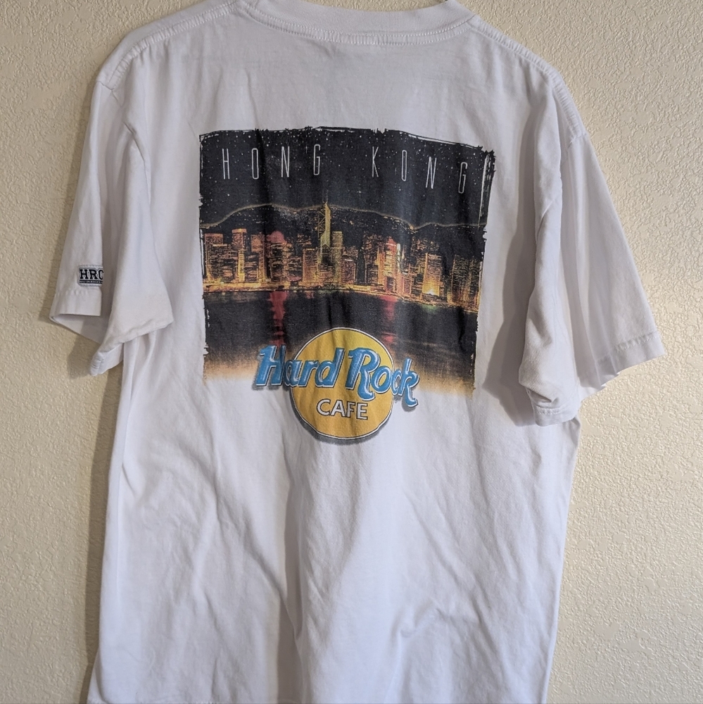 Hard Rock Cafe Hong Kong Graphic Tee - White